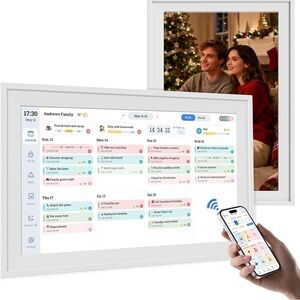 Smart Digital Family Calendar with Photo Frame - White BRAND NEW! Never opened